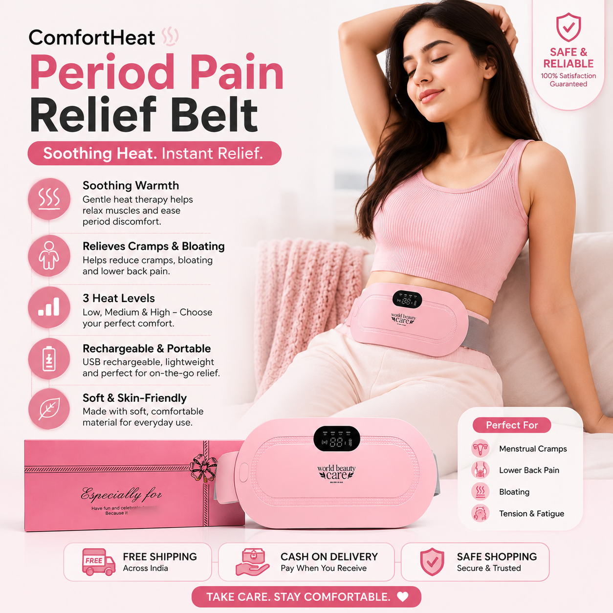 ComfortHeat™ Menstrual Heating Pad